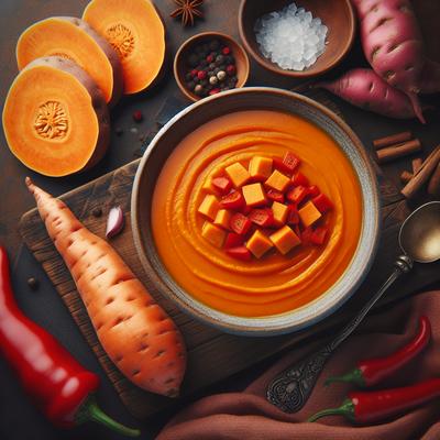 Image of Sweet Potato Red Pepper Soup
