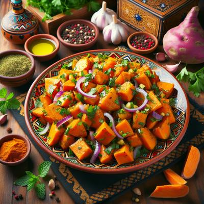 Image of Sweet Potato Salad Slada Batata Hilwa Moroccan
