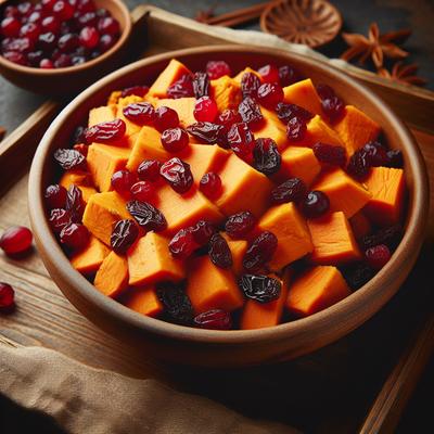 Image of Sweet Potato Salad with Dried Cranberries