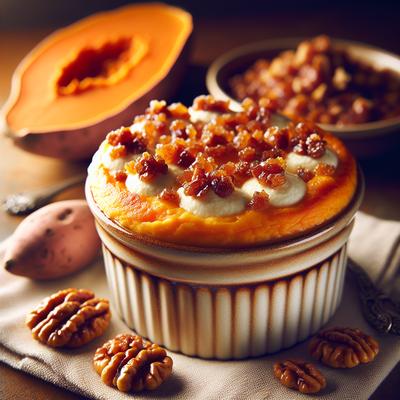 Image of Sweet Potato Souffle with Praline Topping