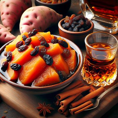 Image of Sweet Potato with Brandy and Raisins