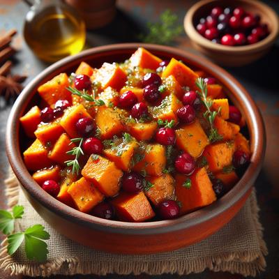Image of Sweet Potatoes and Cranberry Saute