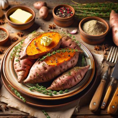 Image of Sweet Potatoes Baked Over Germany