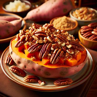 Image of Sweet Potatoes with a Pecan Topping