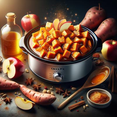 Image of Sweet Potatoes with Applesauce Crock Pot