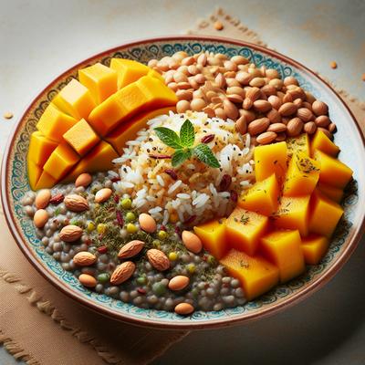 Image of Sweet Rice and Lentil Mango Medley