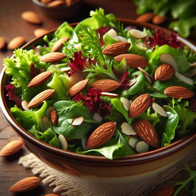 Image of Sweet Salad Greens with Almonds