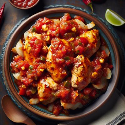 Image of Sweet Salsa Dump Chicken Oamc