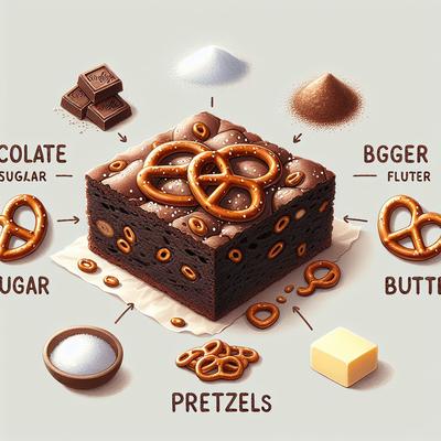 Image of Sweet Salty Pretzel Brownies