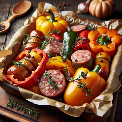 Image of Sweet Sausage Butternut Squash Bell Pepper Packets