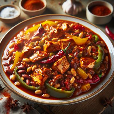 Image of Sweet Smoky Paprika Chicken Chili Slow Cooker