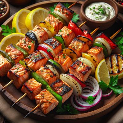 Image of Sweet Smoky Salmon Kabobs
