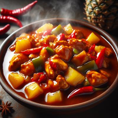 Image of Sweet Sour Chicken Curry Hot Sour Sweet