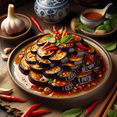Image of Sweet Sour Eggplant Aubergine