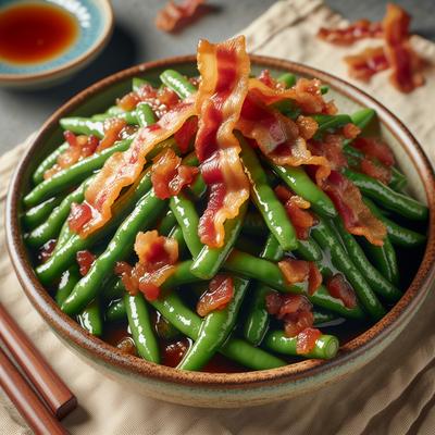Image of Sweet Sour Green Beans Loaded with Bacon