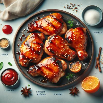 Image of Sweet Sour Grilled Chicken Thighs