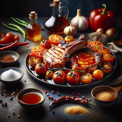 Image of Sweet Sour Grilled Pork Chops