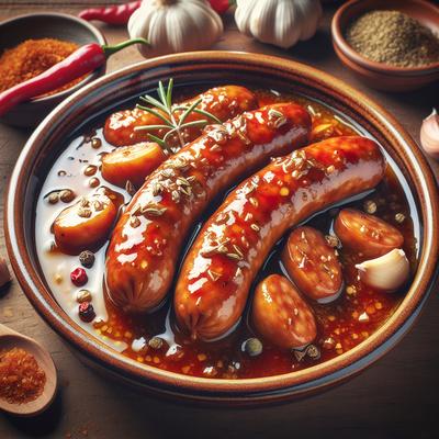 Image of Sweet Sour Italian Sausage with Sauce