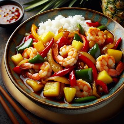 Image of Sweet Sour Shrimp Stir Fry
