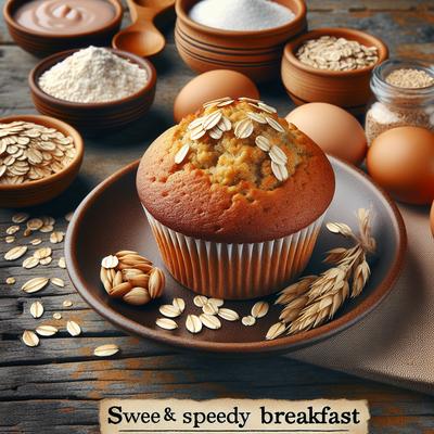 Image of Sweet Speedy Breakfast Oat Bran Muffin Microwave