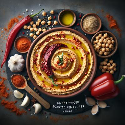 Image of Sweet Spiced Roasted Red Pepper Hummus