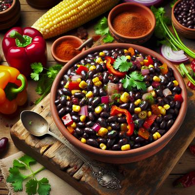 Image of Sweet Spicy Black Bean Salad or Dip