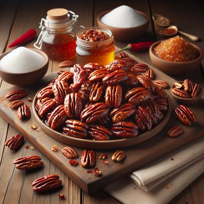 Image of Sweet Spicy Glazed Pecans