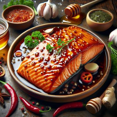 Image of Sweet Spicy Glazed Salmon