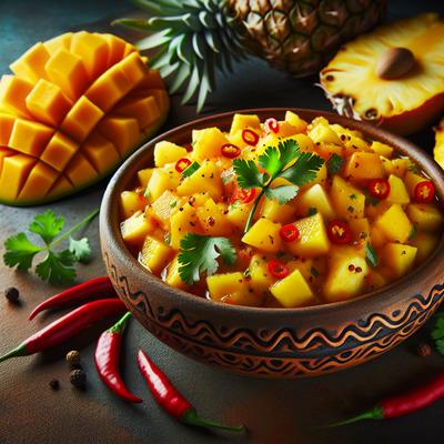 Image of Sweet Spicy Mango Pineapple Salsa