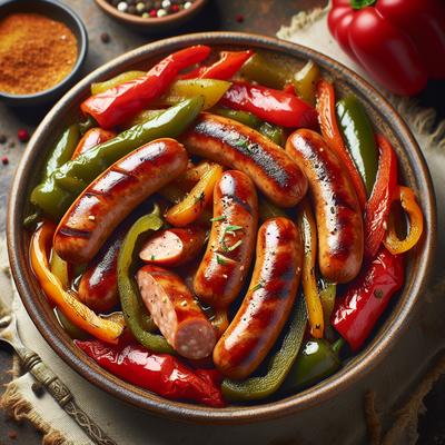 Image of Sweet Spicy Turkey Sausage and Peppers