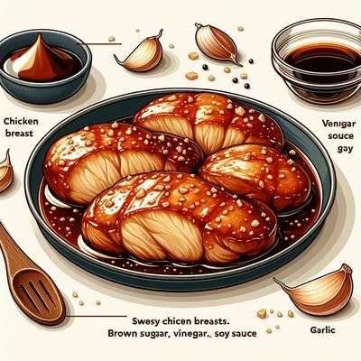 Image of Sweet Sticky Chicken Breasts