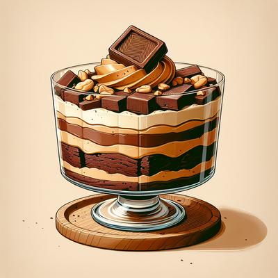 Image of Sweetslady's Chocolate Peanut Butter Brownie Trifle
