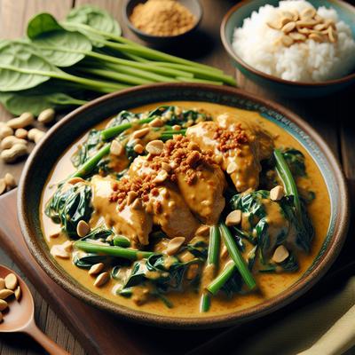 Image of Swimming Rama with Peanut Sauce