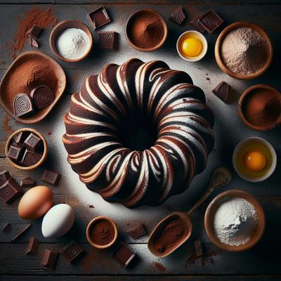 Image of Swirled Chocolate Bundt Cake