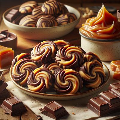 Image of Swirled Milk Chocolate Caramel Morsel Cookies