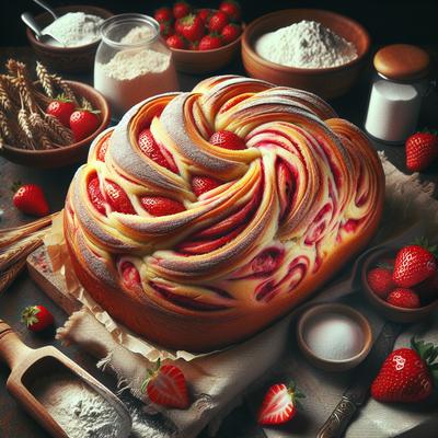 Image of Swirled Strawberry Bread