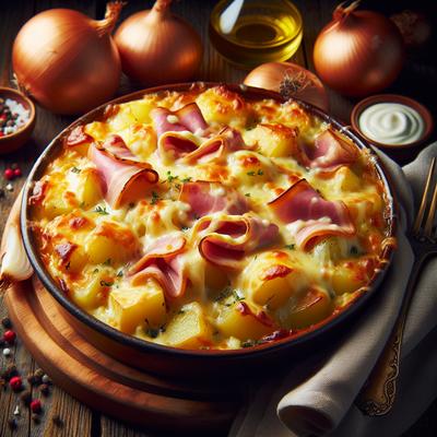 Image of Swiss and Ham Casserole