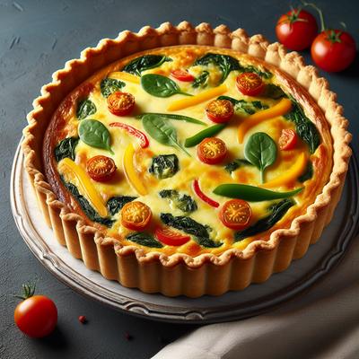 Image of Swiss and Vegetable Quiche