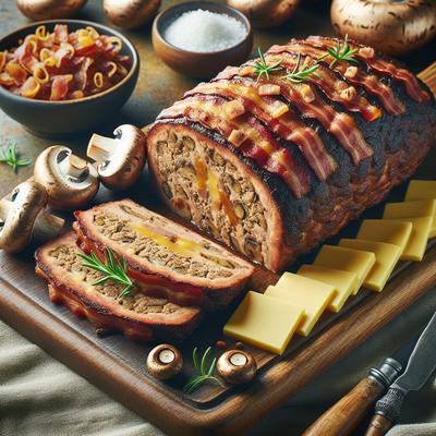 Image of Swiss Bacon Mushroom Meatloaf