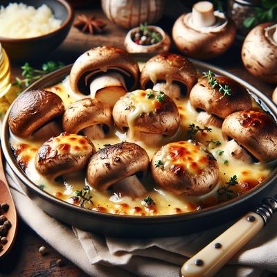 Image of Swiss Baked Mushrooms