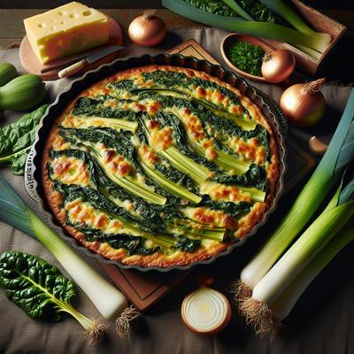 Image of Swiss Chard and Leek Gratin