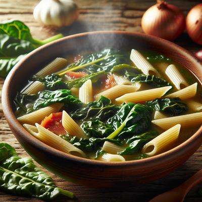Image of Swiss Chard and Penne Soup
