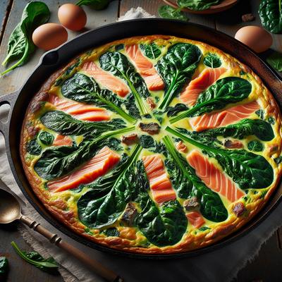 Image of Swiss Chard and Salmon Frittata
