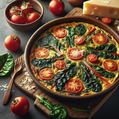 Image of Swiss Chard and Tomato Frittata