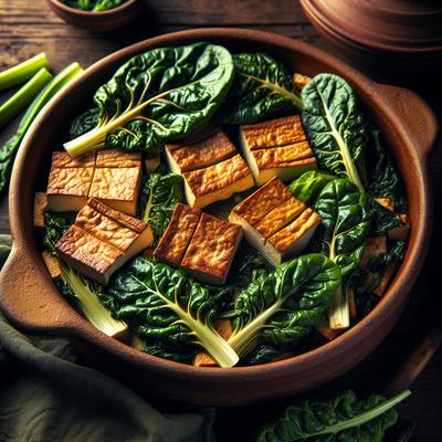 Image of Swiss Chard Baked Tofu