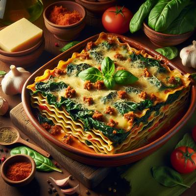 Image of Swiss Chard Italian Sausage Lasagna