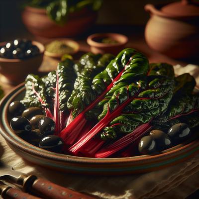 Image of Swiss Chard with Olives