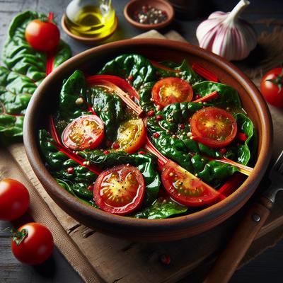 Image of Swiss Chard with Tomatoes
