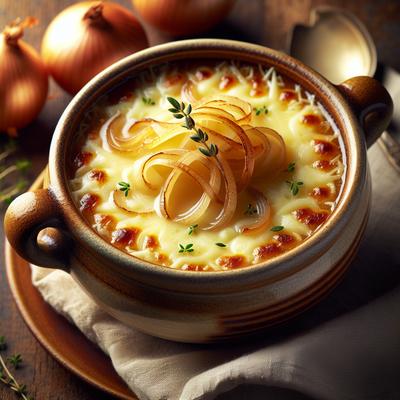 Image of Swiss Cheese and Onion Soup