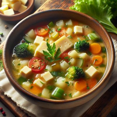 Image of Swiss Cheese and Vegetable Soup